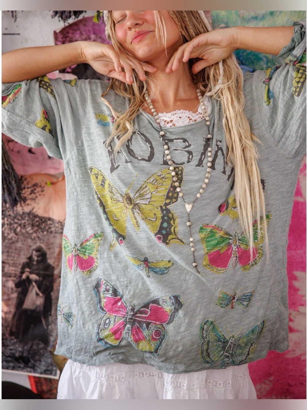 NWT Magnolia Butterfly Ensemble Viggo Tee